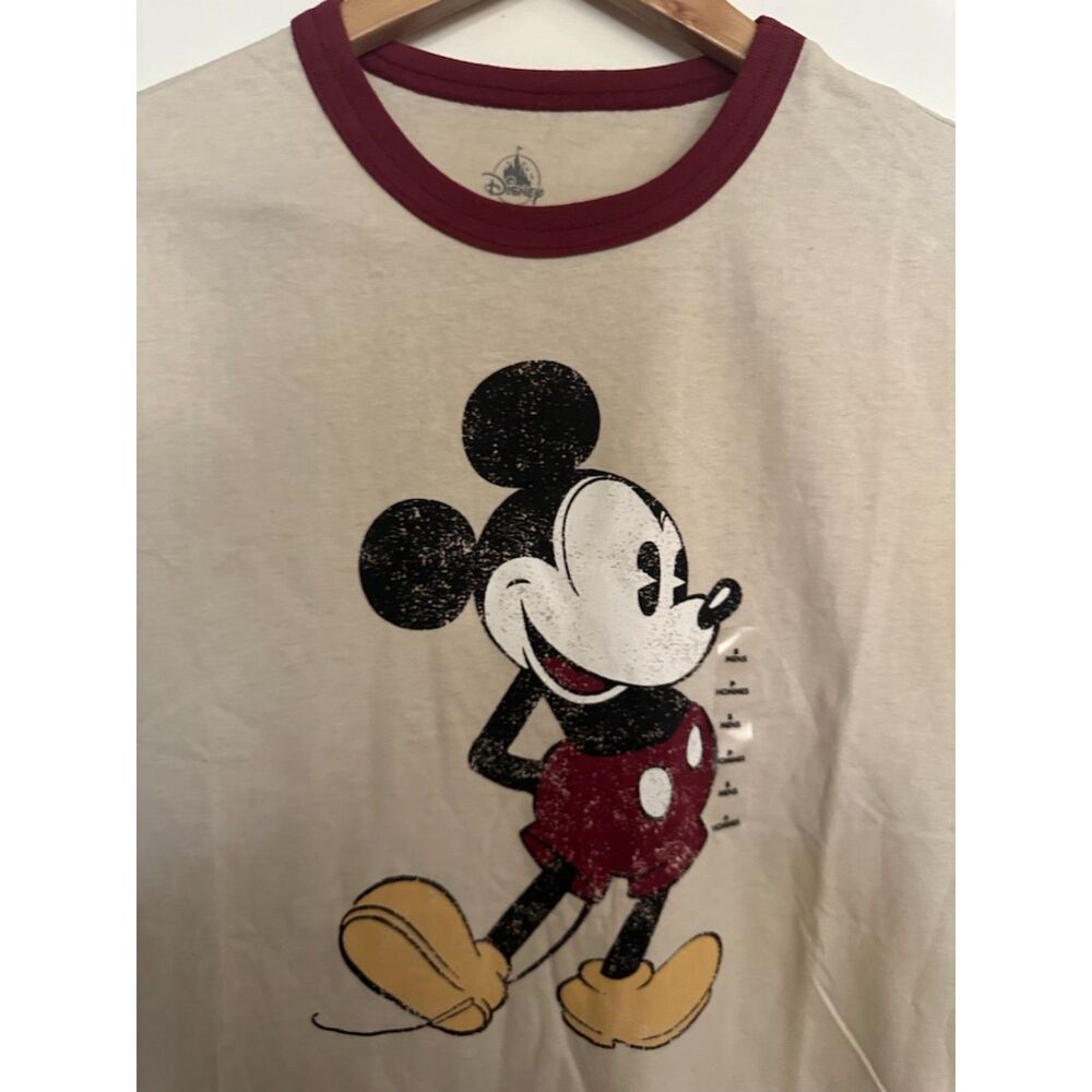 Mickey Mouse Ringer T-Shirt for Men Size Small - Picture 4 of 10